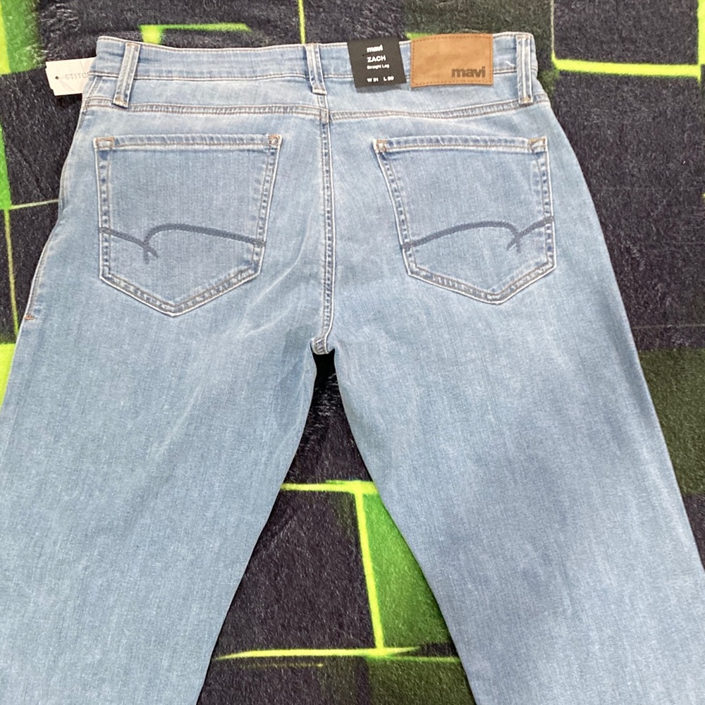 Mavi Men's Straight Jeans in Light Blue